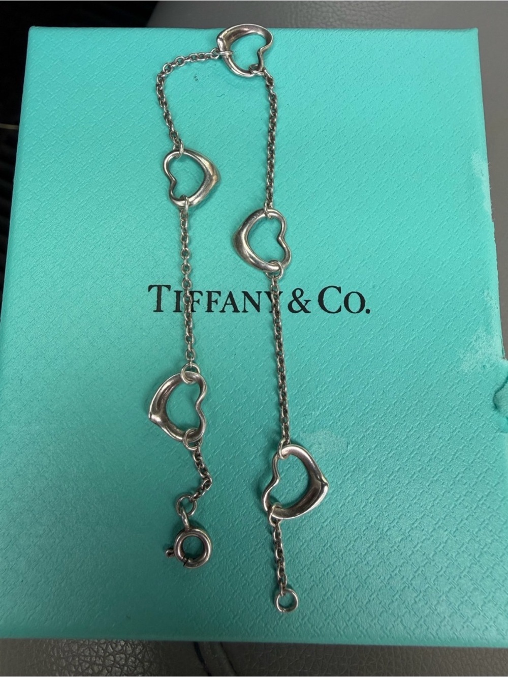 Tiffany & Co. Elsa Peretti Open Heart Necklace in Silver